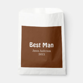 Sacolinha melhor nome do homem ano 20xx marrom branco padrin