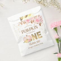 Menina Floral Abóbora Brilho Dourado Rosa Aniversá
