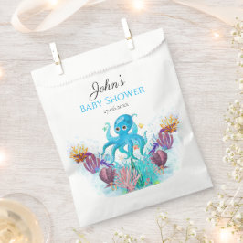 Sacolinha Menino do Mar do Oceano Moderno Octopus Colorido