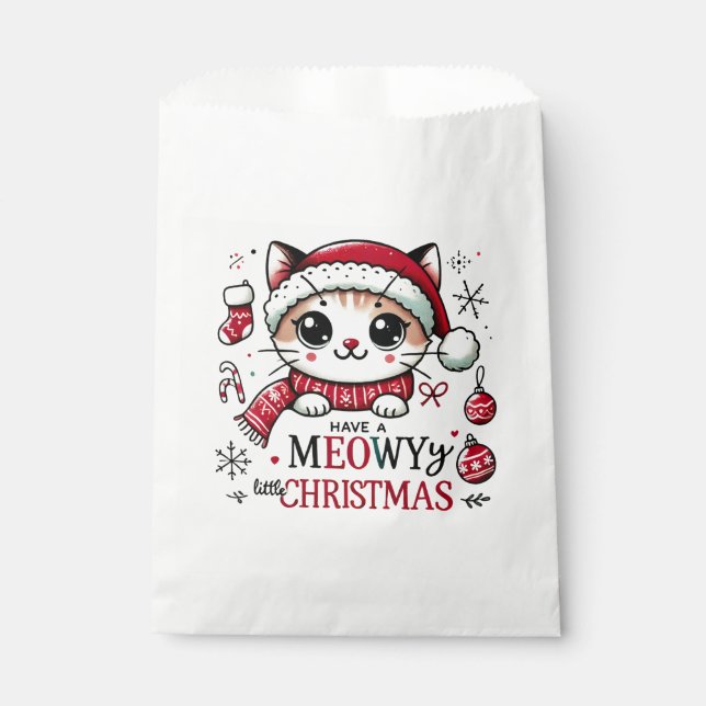 Sacolinha Meowy Christmas (Frente)
