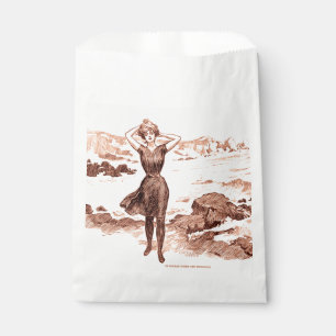 Sacolinha Mermaid Beach Gibson Girl Victorian Antiguidade