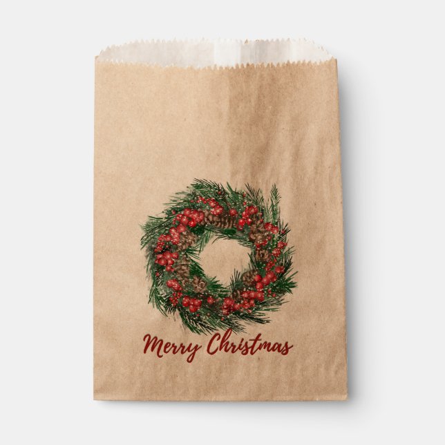 Sacolinha Merry Christmas Favor Bag (Frente)