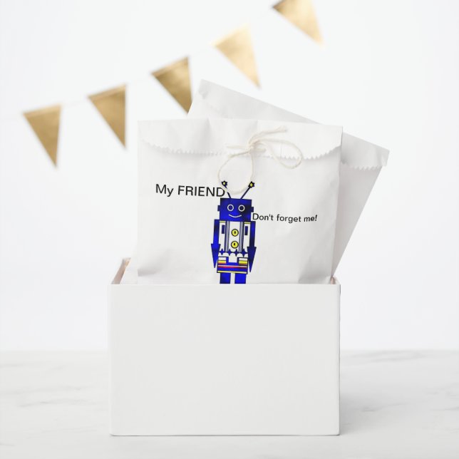 Sacolinha "Meu AMIGO" Robô Favorece Bolsas (Festa)