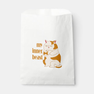 Sacolinha Minha citação motivadora de gato preguiçoso e gord