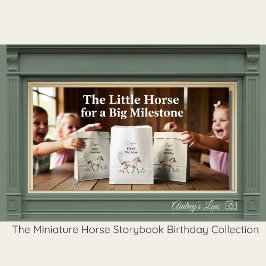 Sacolinha Miniature Horse Birthday Storybook 