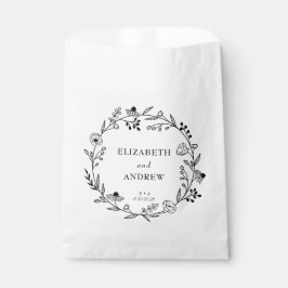 Sacolinha Minimalista Flor Silvestre | Coroa Casamento