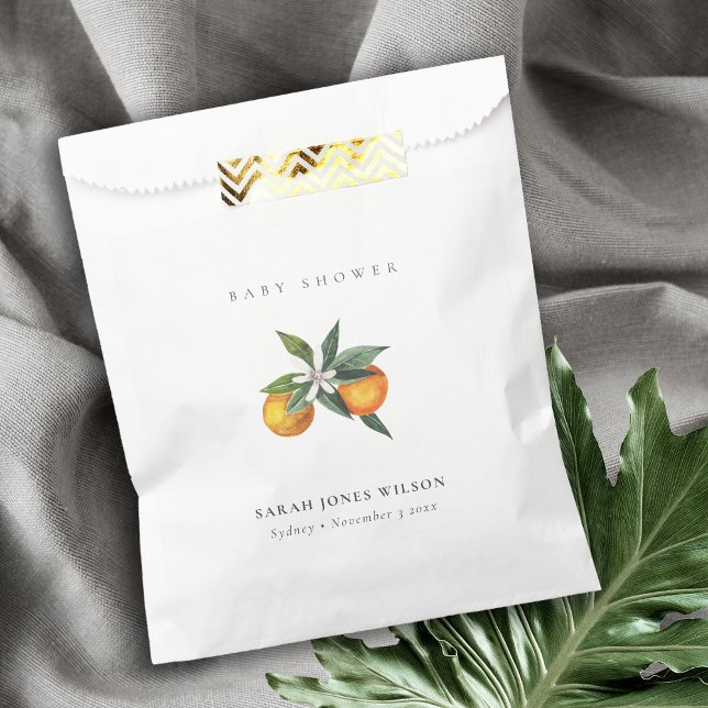 Sacolinha Mínimo Chá de fraldas de Citrus Orange Botanical B (Criador carregado)