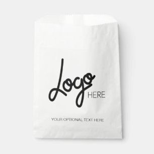 Sacolinha Mínimo moderno do logotipo comercial personalizado