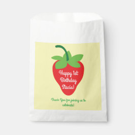 Sacolinha Mod Colorido de Morango Cortado de Berry primeiro 