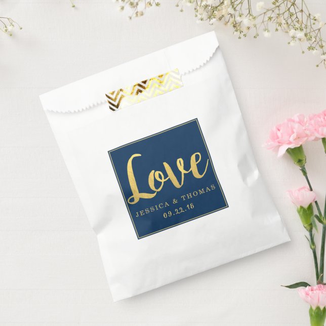 Sacolinha Modelo de Amor Personalizado De Casamento De Foil  (Selado)