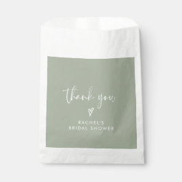 Sacolinha Modern Sage Green - Obrigado Chá de panela