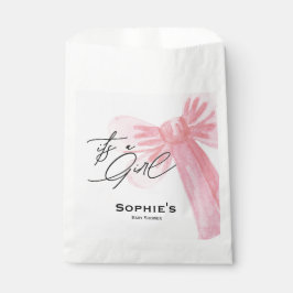 Sacolinha Modern Watercolor Blush Pink It's A Girl