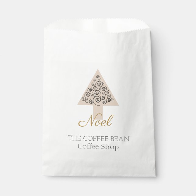 Sacolinha Moderna Identidade Visual de Negócios de Cafés de  (Frente)