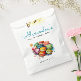Sacolinha Moderno Colorido Turquesa Macarons Aquarela