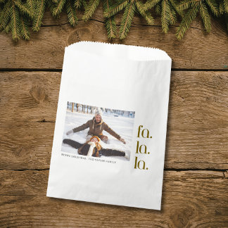 Sacolinha moderno simples minimalista Natal fa la la foto
