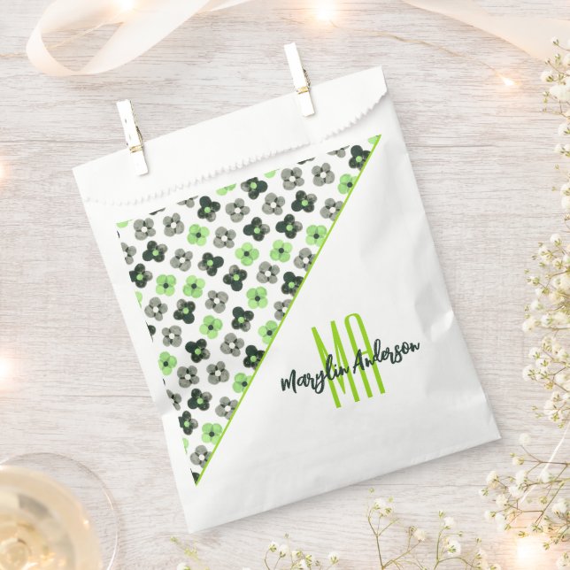 SACOLINHA MONOGRAMA PERSONALIZADA LGBTQ PADRÃO FLORAL DO AGE (Cortado)