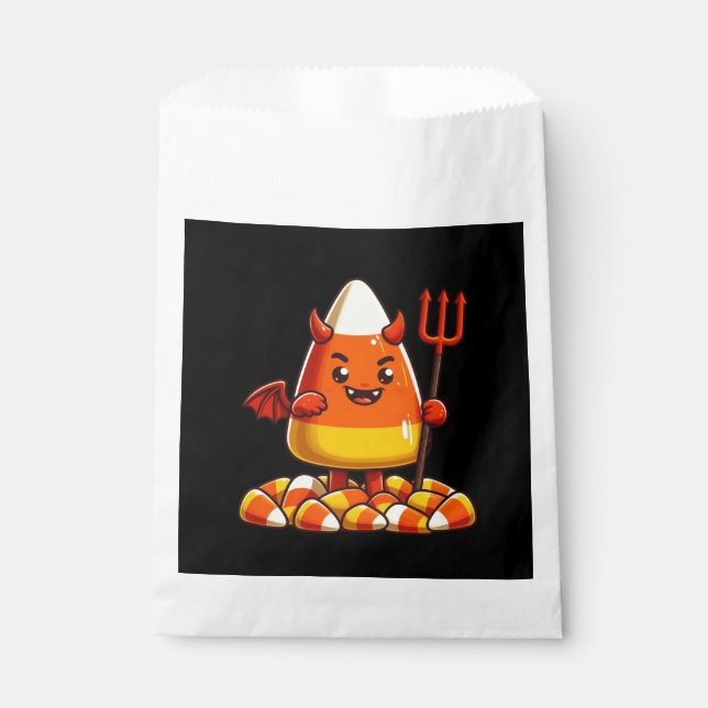 Sacolinha Monstro de milho doce doce do Halloween (Frente)