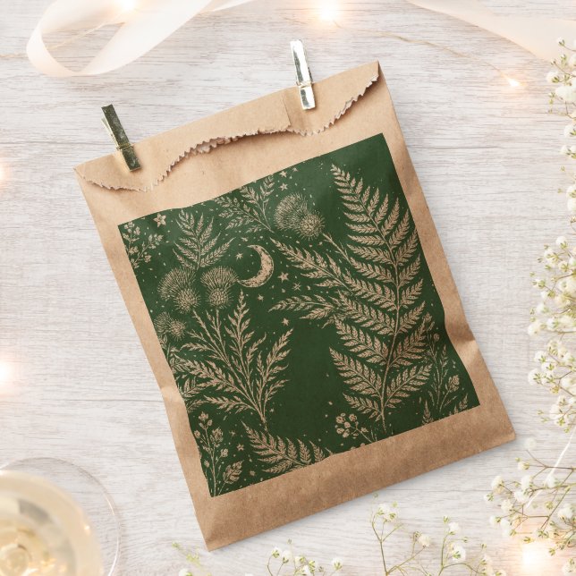 Sacolinha Moon Fern Botanical Favor Bags (Cortado)