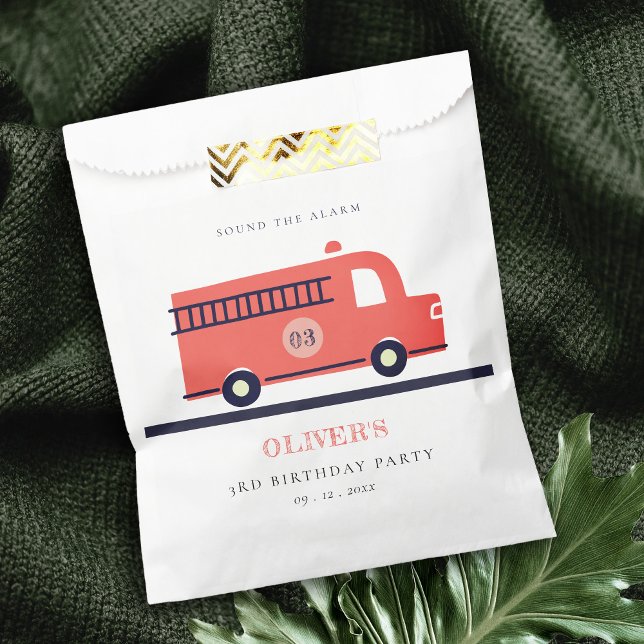 Sacolinha Motor de combate a incêndios com Marinhos vermelho (Criador carregado)