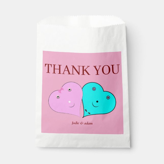 Sacolinha mr & mrs coração (Frente)