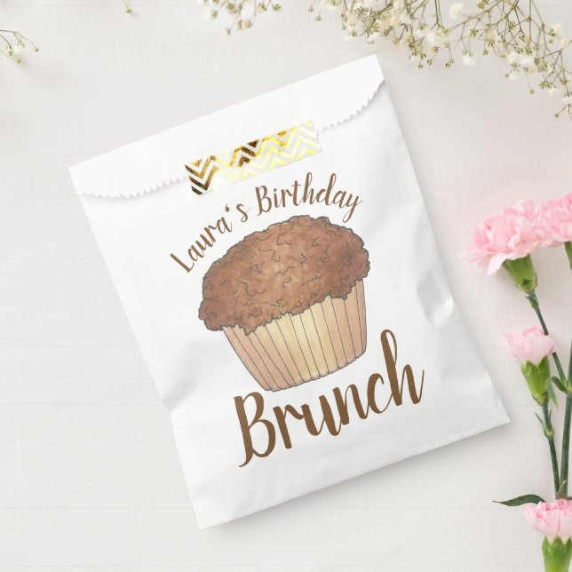 Sacolinha Muffin de Crumble Streusel para Brunch de Café da  (Selado)