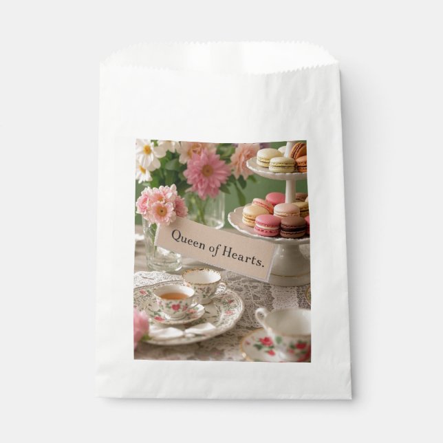 Sacolinha Mulher elegante e floral do teacup (Frente)