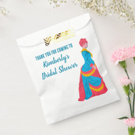 Sacolinha Mulher em Vestido com Armação Personalizado Chá de