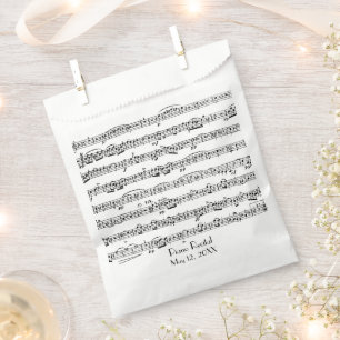 Sacolinha Música para Folhas para o Considerando Piano