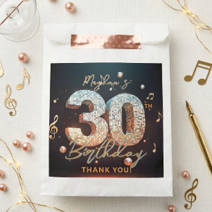 Sacolinha Música Retro da Bola de Discoteca 30º Aniversário