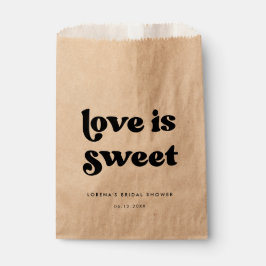 Sacolinha Na moda retro Chá de panela preto e branco