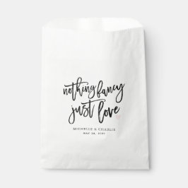 Sacolinha Nada sofisticado, apenas amor, casamento casual