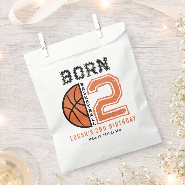 Sacolinha Nascer 2 - Festa de segundo aniversário de basquet (Cortado)