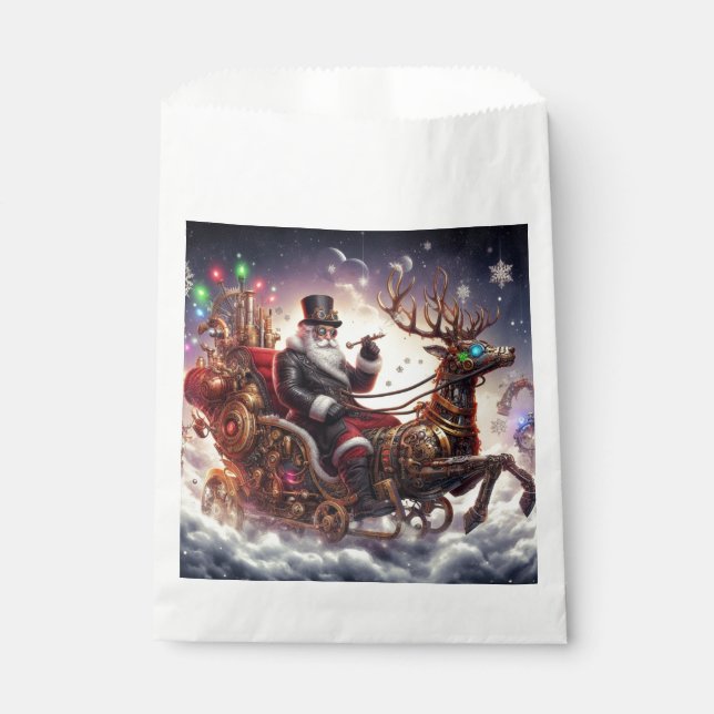 Sacolinha Natal/Rena steampunk Natal/inverno (Frente)