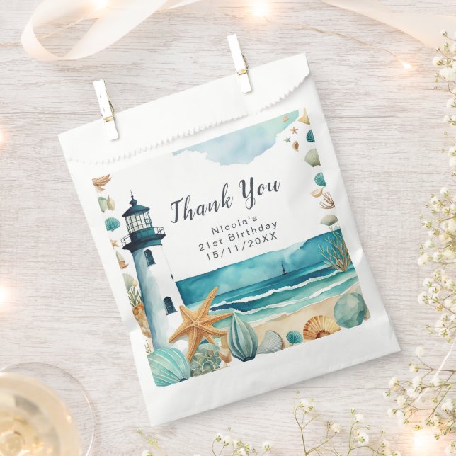 Sacolinha Nautical Lighthouse Birthday (Cortado)