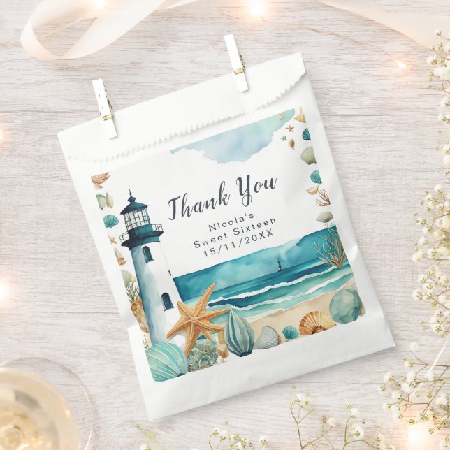 Sacolinha Nautical Lighthouse Sweet Sixteen (Cortado)