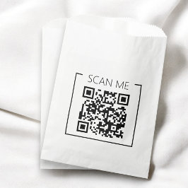Sacolinha Negócios de Código QR Minimalista Escaneie Me