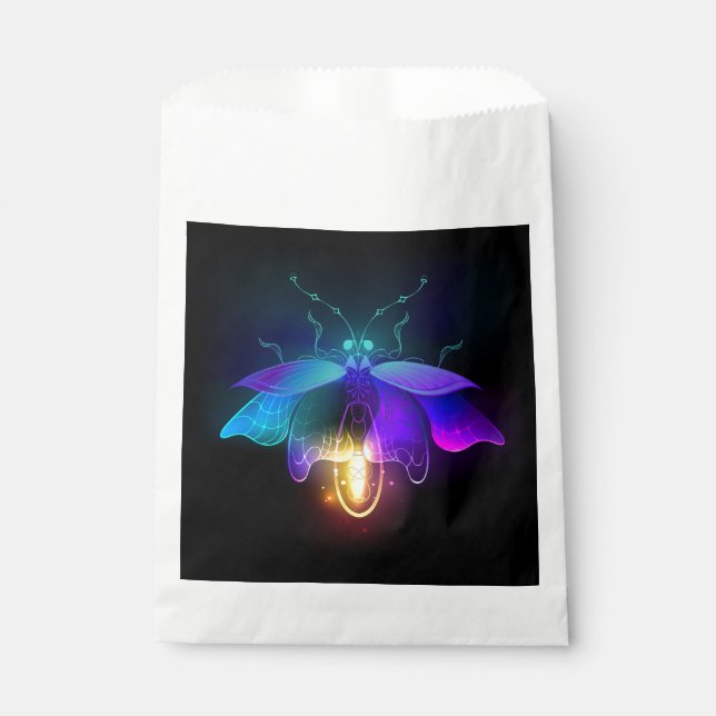 Sacolinha Neon Firefly a preto (Frente)