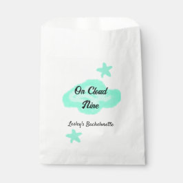 Sacolinha No nono verde pastel estrelas solteira