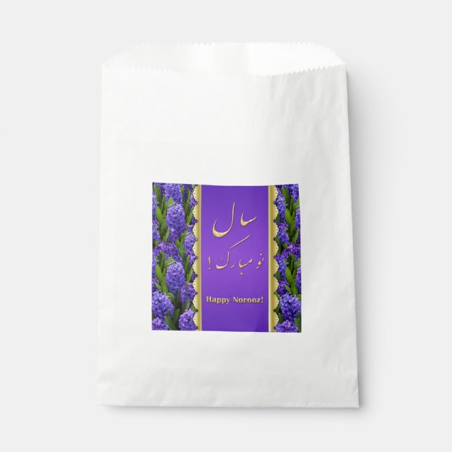 Sacolinha Noble Happy Noroz Hyacinths - Favor Bag (Frente)