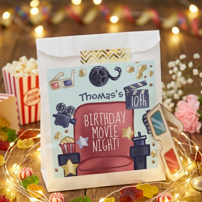 Sacolinha Noite de cinema de aniversário (Criador carregado)