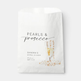 Sacolinha Noiva Pérolas e Prosecco Personalizado Mínimo 