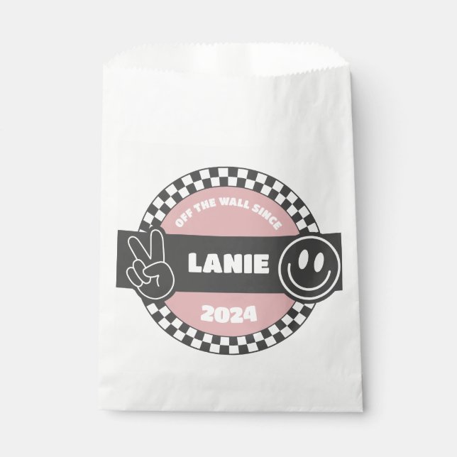 Sacolinha Noivado do Skateboard Checkered Girls (Frente)