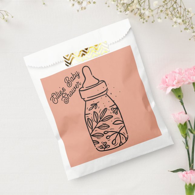 Sacolinha Nome da Almofada do Frasco do chá de fraldas (Selado)