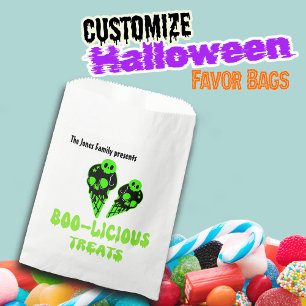 Sacolinha Nome Personalizado de Tratamentos Boo-liciosos