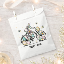 Sacolinha Nome Personalizado Design de Bicicleta de Páscoa