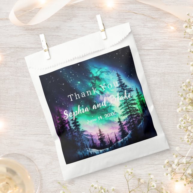 Sacolinha Norte Celestial Luz Casamento Favorece Bolsas (Cortado)