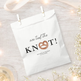 Sacolinha Nós Amarramos O Favor Do Casamento Knot Pretzel