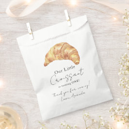 Sacolinha Nosso Pequeno Croissant 1º Aniversário Obrigado