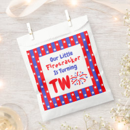 Sacolinha Nosso Pequeno segundo aniversário Firecracker