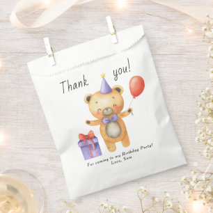 Sacolinha Nosso Urso Pequeno está virando um Aniversário de 